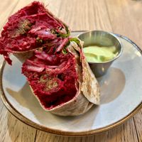 Burrito durum at Sapiens in Santiago