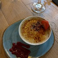 Crème brulée at Sapiens in Santiago