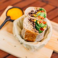Burrito at Sapiens in Santiago