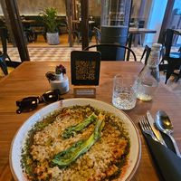 Risoto de mote at Sapiens in Santiago