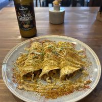 Taquitos Portobello  at Sapiens in Santiago