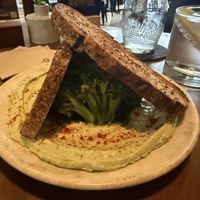 Edamame y Truffle Hummis  at Sapiens in Santiago