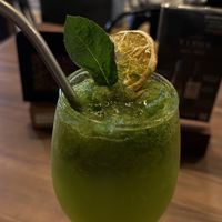 greenger mocktail  at Sapiens in Santiago