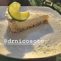 Lemon pie at Sapiens in Santiago