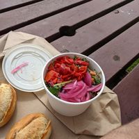 Vegan Quinoa salad at Kerrera Tea Garden in Isle Of Keerera