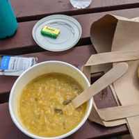 Vegan lentil soup at Kerrera Tea Garden in Isle Of Keerera