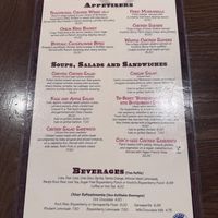 Menu as of Oct 2025  at Knott's Berry Farm - Mrs. Knott's Chicken Dinner Restaurant in Buena Park