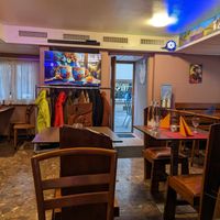 Indoor seating at Africana in Schaffhausen