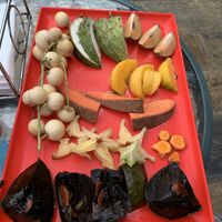 Fruit tasting platter  at Cape Trib Farm in Cape Tribulation