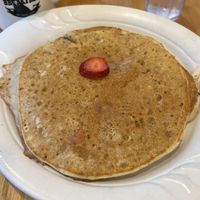 Gluten free vegan pancakes   at Jeannie's Great Maine Breakfast in Bar Harbor