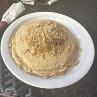 Apple spice pancakes   at Jeannie's Great Maine Breakfast in Bar Harbor