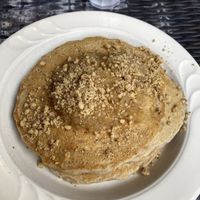 Apple pancakes  at Jeannie's Great Maine Breakfast in Bar Harbor