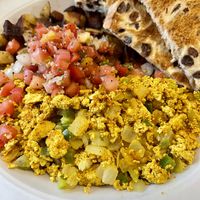 Tofu scramblee  at Jeannie's Great Maine Breakfast in Bar Harbor