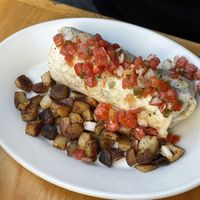 Vegan Burritoos  at Jeannie's Great Maine Breakfast in Bar Harbor
