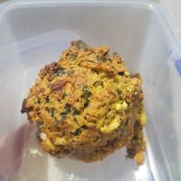 Super tasty vegan spinach and cheese scone at George Cafe in Mount Maunganui