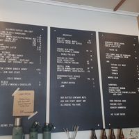 Menu at George Cafe in Mount Maunganui