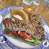Roasted Vegetable sandwich with Avocado (modified Vegan)  at Founding Farmers in King Of Prussia