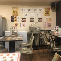 Seating area at Taiwan Shokudo in Tokyo