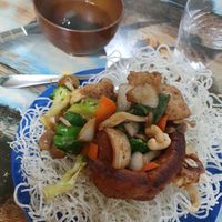 Buddha dish (very difficult to eat imo) at Taiwan Shokudo in Tokyo