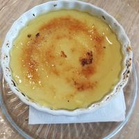 Creme brulee at Aleph Middle Eastern Eatery in Vancouver