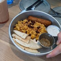 Gaza scramble at Aleph Middle Eastern Eatery in Vancouver