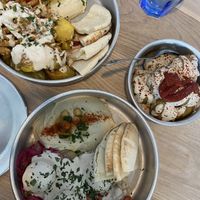 Falafel bowl, shawarma bowl, potatoes app   at Aleph Middle Eastern Eatery in Vancouver