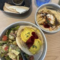 Falafel Benny and Silkroad Hummus   at Aleph Middle Eastern Eatery in Vancouver