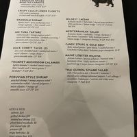 Menu  at Wildest Restaurant & Bar in Palm Desert