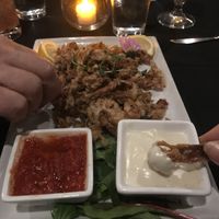 King trumpet “calamari”  #Veganuary at Wildest Restaurant & Bar in Palm Desert