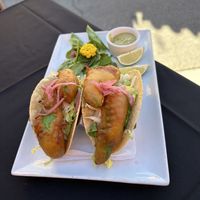Vegan avocado tacos  at Wildest Restaurant & Bar in Palm Desert