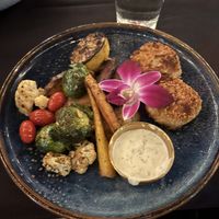 Lions mane crab cakes   at Wildest Restaurant & Bar in Palm Desert