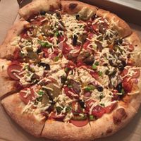 Vegan Deluxe Pepperoni ?  at Panago Pizza - Capilano Rd in North Vancouver