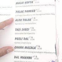Menu 2023 at Indiya in Wels