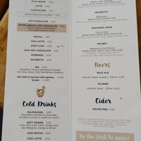 The milkshakes can be made vegan if you asked for oatmilk or coconut milk, and also ask to leave out the "mixture" at The Boathouse Cafe and Creperie in Topsham