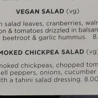 (vg) indicates vegan, and some captions indicate sections that have vegan alternatives if asked for. at The Boathouse Cafe and Creperie in Topsham