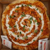 Vegan Buffalo Chicken Pizza at Bizza in San Francisco
