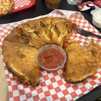 Vegan Meatzza Calzone  at Bizza in San Francisco