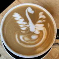 Soy Latte coffee art at Sweetbrew in Launceston