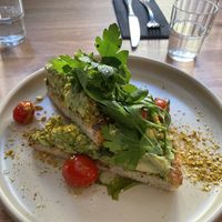 Super yummy smashed avo & dukka    at Sweetbrew in Launceston