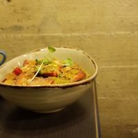 Bircher muesli and soy latte at Sweetbrew in Launceston