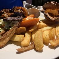 Traditional Sunday roast with pudding  at The Dun Cow in Rugby