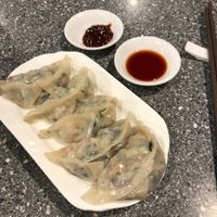Steamed dumplings at Harmony Village Vegetarian in Hong Kong Island