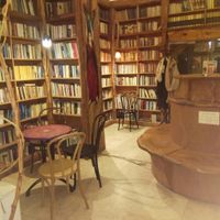 You can also seat in the library at Maghaz Restaurant and Teahouse in Budapest