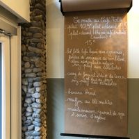 Changing daily menu!  It was 90% vegan and absolutely delicious!! at Cafe Folk in Le Mans