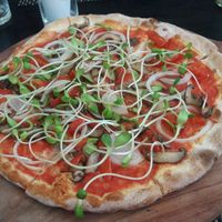 Vegan Pizza at La Silapa in Luang Prabang