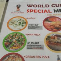 Special menu at La Silapa in Luang Prabang