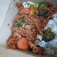 Spicy Chickin Bowl (to go) at SaVeg Cafe in Calgary