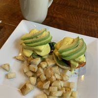 No eggs Benny   at SaVeg Cafe in Calgary