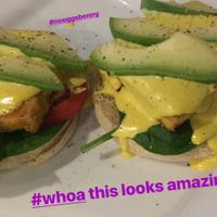 ‘No eggs’ benny  at SaVeg Cafe in Calgary