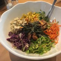 No-tuna poke bowl at SaVeg Cafe in Calgary